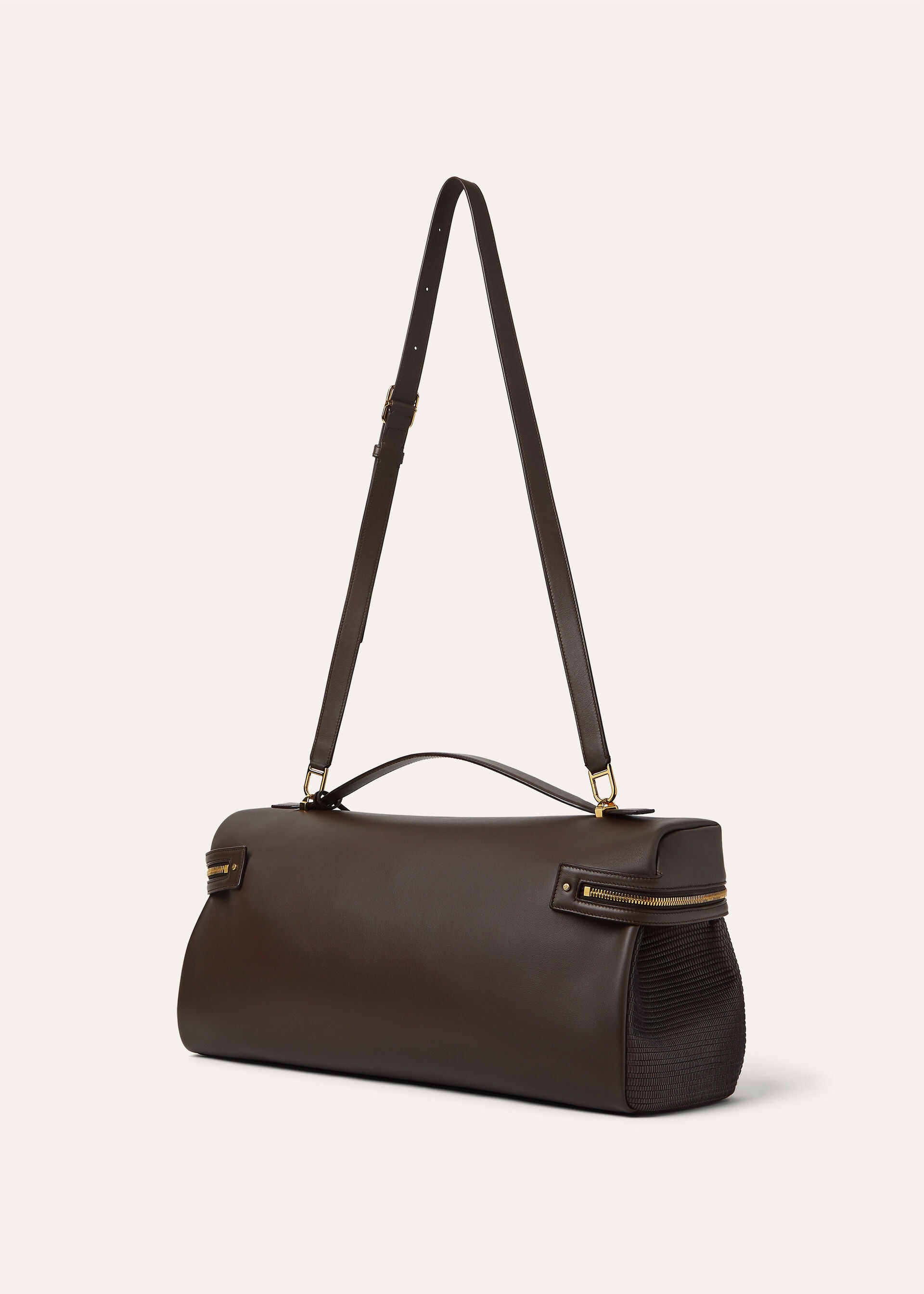 EXTRA SOFTY BAG L44 WOVEN LEATHER/ROUNDED LEATHER